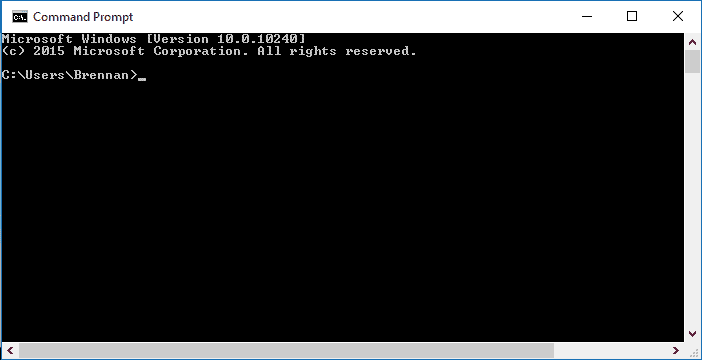 command prompt