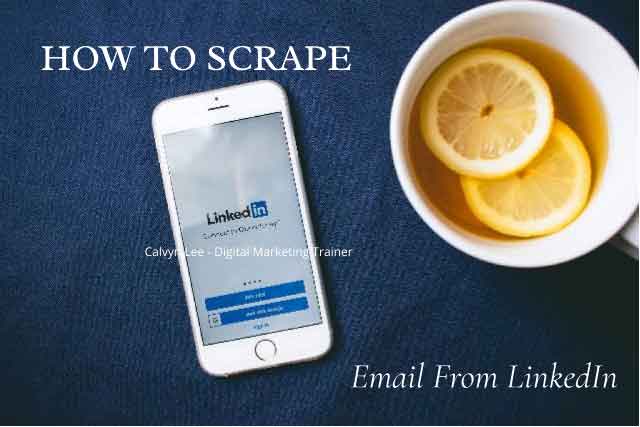 How to scrape linkedin email