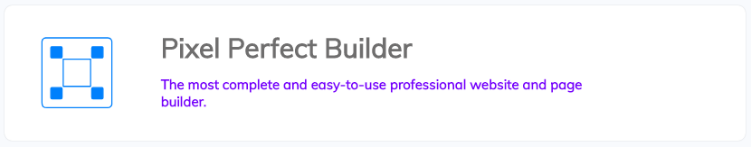 Pixel Perfect Builder