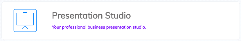 presentation studio