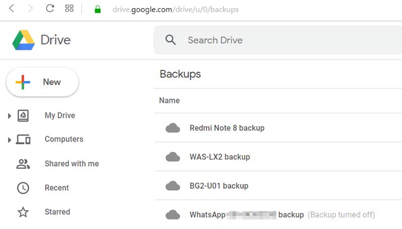 turn off whastapp backup