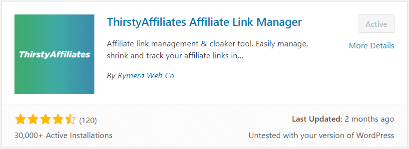 thirsty affiliate plugin