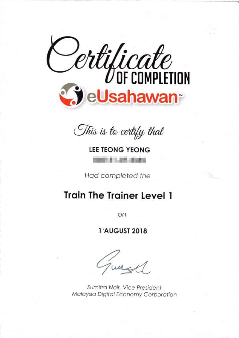 MDEC Train The Trainer Certification