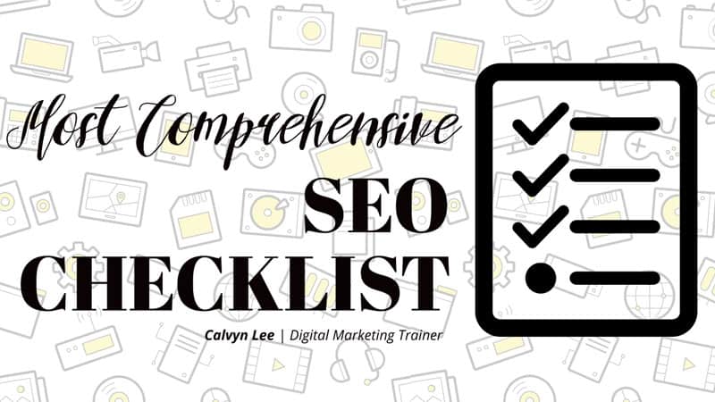 comprehensive seo checklist