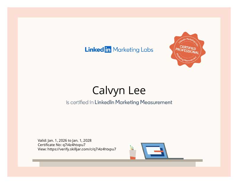 LinkedIn Marketing Measurement Certificate